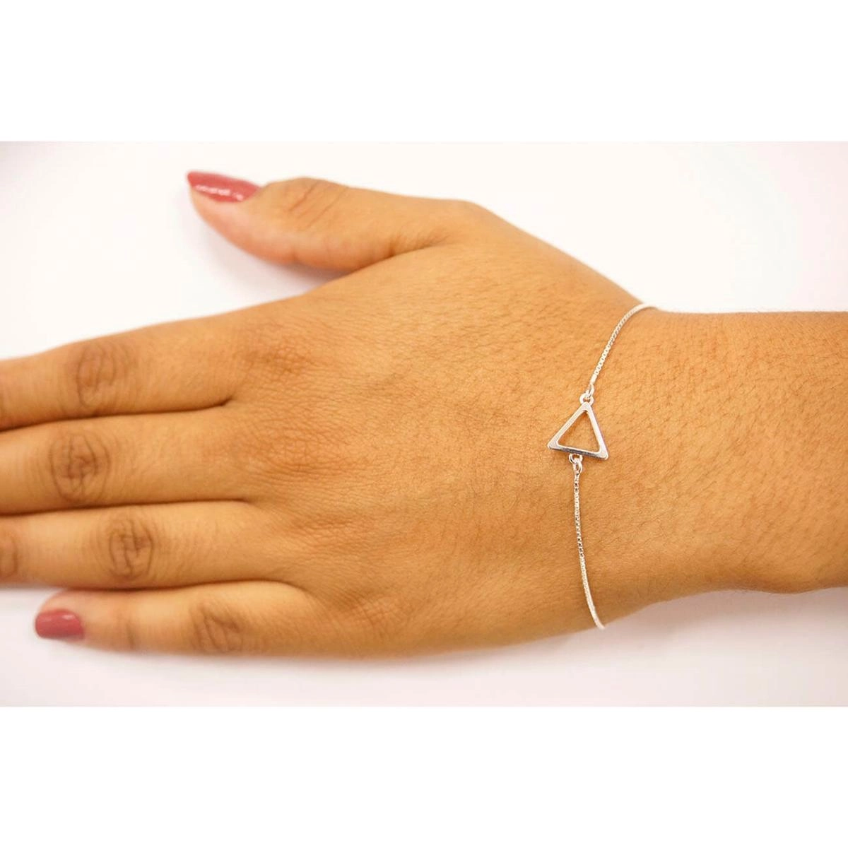 Pulseira Prata Triangulo Prata 925